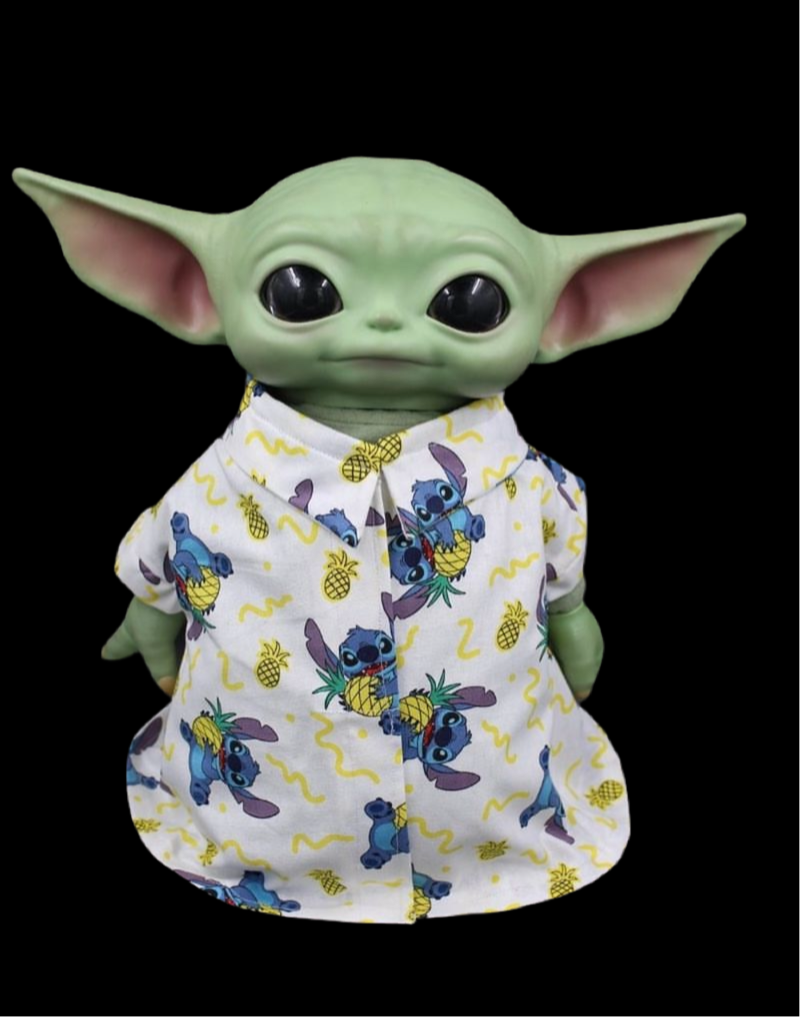 Pineapples & Aliens Collared Shirt