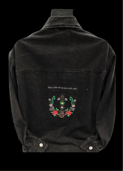 Alien Force Black Denim Jacket - alittlegreenshoppe