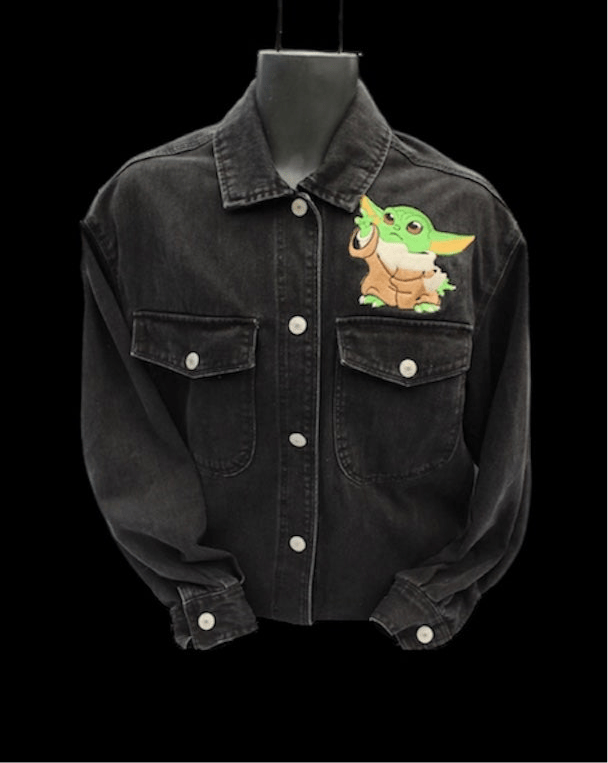 Alien Force Black Denim Jacket - alittlegreenshoppe