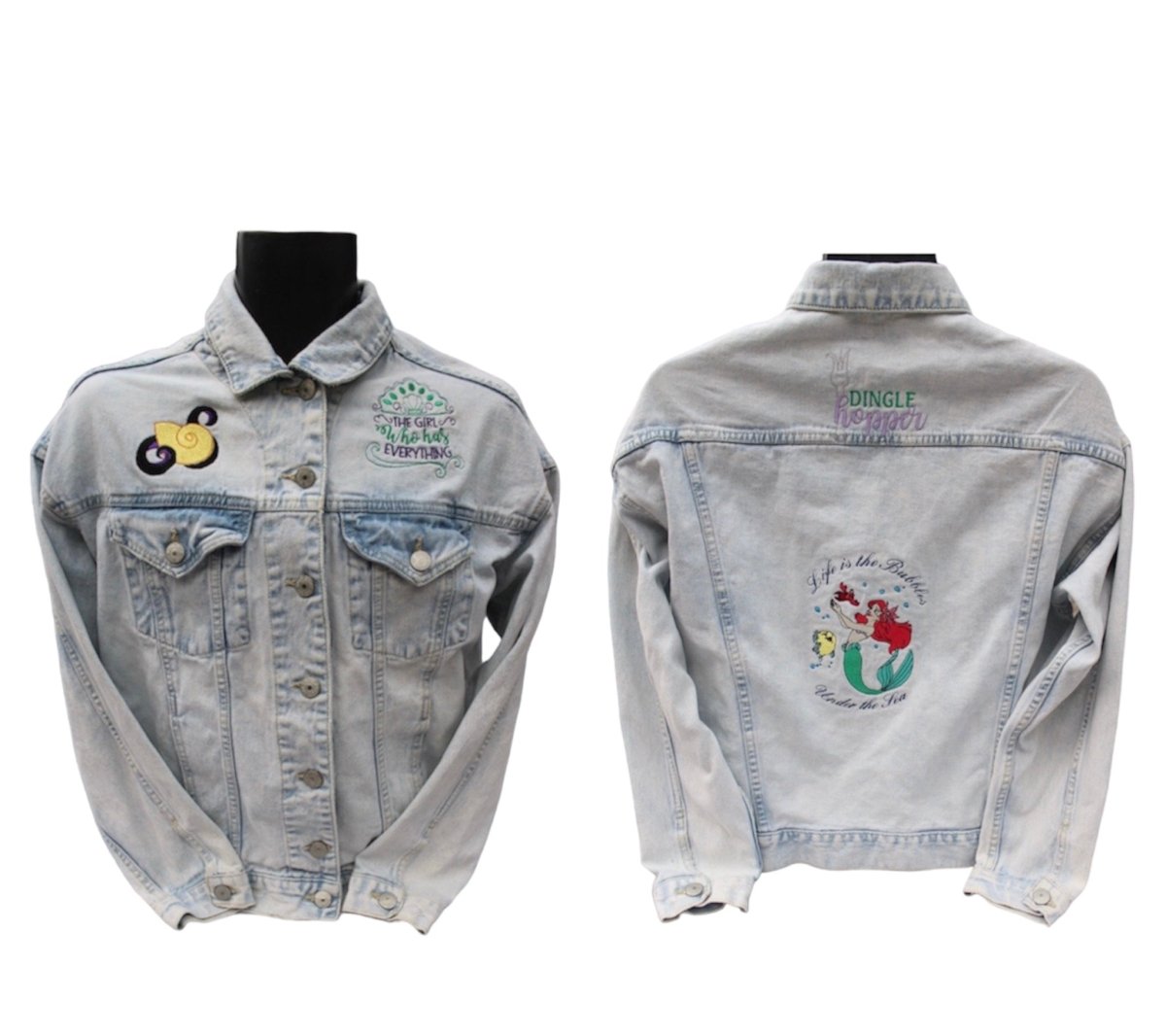 The Girl Who Has Everything Denim Jacket - alittlegreenshoppe