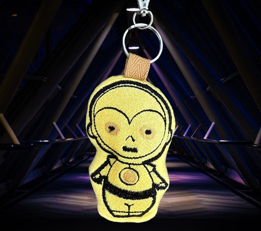The Protocol Droid Keychain - alittlegreenshoppe